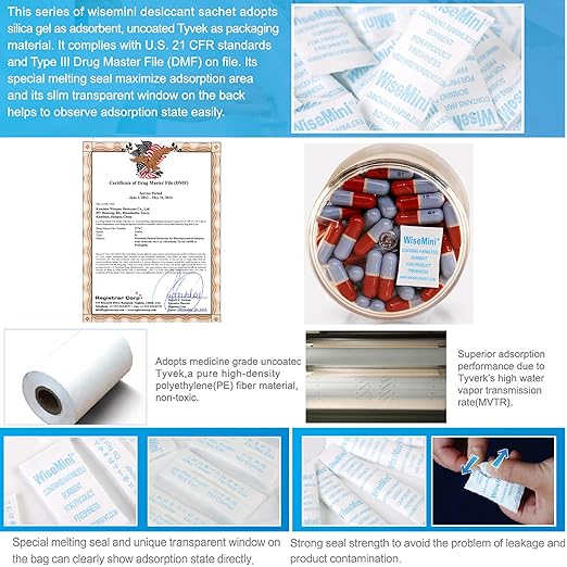 3 Gram 2500 Pack Molecular Sieve Packets, Dessicant Packets, Dessicant Packs, Moisture Absorbers for Food Storage, Food Grade Desiccant Dehumidifiers - Image 4