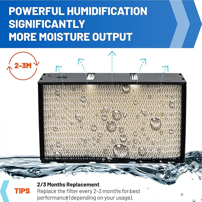 Ximoon 1041 Humidifier Wick Filter Replacement for Aircare Essick Air Evaporative Humidifiers Fits 400, 500, 600, 696, 4000, 6000, 4D7, 4DTS, ED11 Series Console Wicking for Air Care 1041 - Image 4