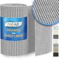BAGAIL Drawer and Shelf Liner, 17.5 in X 10 Ft Non-Adhesive Shelf Liners for Kitchen Cabinets, Thick Strong Grip Liners for Desk, Shelves, Bathroom Drawers, Cabinet Protection - LightGrey by BAGAILBASICS