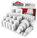 357 pcs White Felt Furniture Pads X-Protector! Huge Quantity of Furniture Pads for Hardwood Floors with Many Big Sizes – Your Ideal Wood Floor Protectors for Furniture. Protect Any Type of Hard Floor! by X-Protector