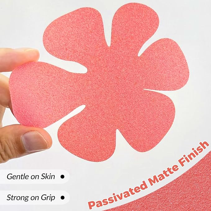 S&X Non Slip Bathtub Stickers,Pack of 12 PCS Lucky Flower Shower Floor Non Slip Stickers –Comfortable Grip On Slipper Surfaces - Image 2