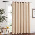 NICETOWN Extra Wide Patio Door Curtain - Energy Smart & Noise Reducing Grommet Thermal Insulated Wide Width Drapes, Sliding Door Curtain for Guestroom(Biscotti Beige, W100 x L84) by NICETOWN