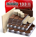 Felt Furniture Pads X-PROTECTOR 133 PCS Premium Furniture Pads - Felt Pads Furniture Feet Best Wood Floor Protectors - Protect Your Hardwood & Laminate Flooring! Brown and Beige by X-Protector