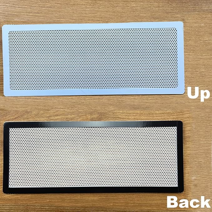 White Floor Register Vent Screen Cover 4"x10" Magnetic, Perfect for Wall/Ceiling/Floor Air Vent Filters (4-Packs) - Image 5