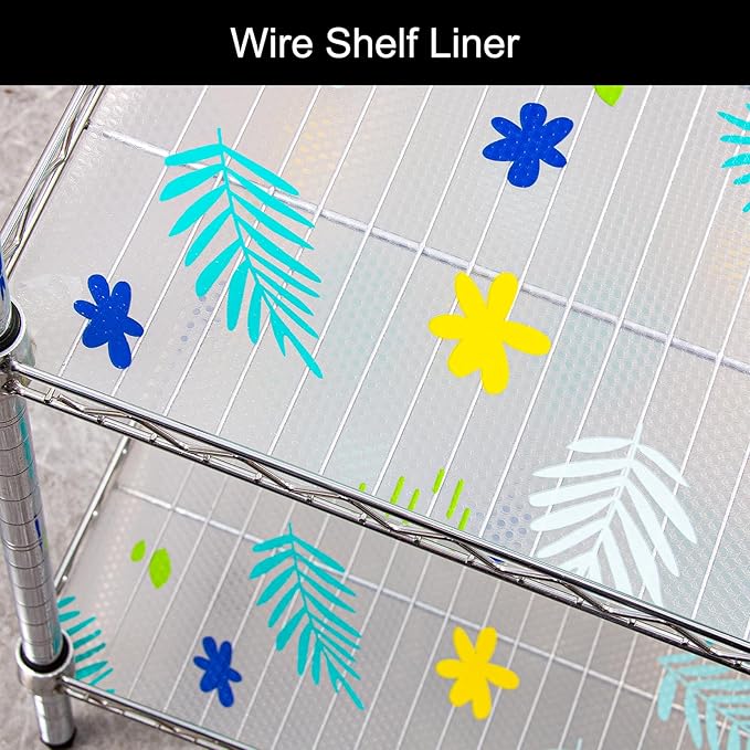 Cooyes Shelf Liner – Premium Non-Adhesive Cabinet & Drawer Liner for Kitchen – Waterproof Shelf Paper with Modern Pattern – Durable EVA Cabinet Mat – Easy to Cut （17.5" W x 78.7" L） - Image 5