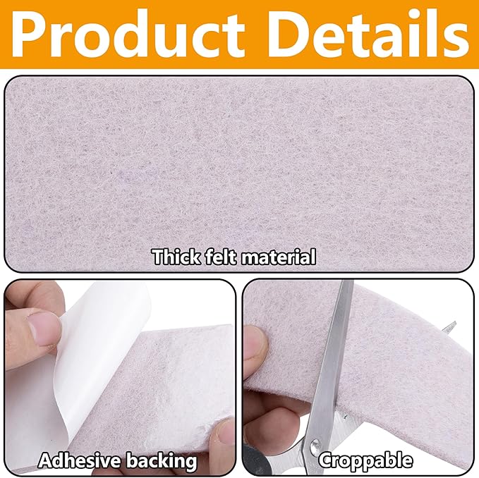 moonoom 2 Roll 16.4 Ft x 2'' Window Condensation Absorber Strip, Thick Window Moisture Absorbent Tape, Reusable Condensation Prevention Felt Strip for Absorbing Water and Keeping Dry - Image 3