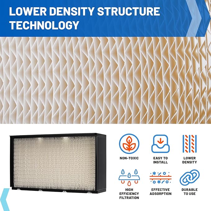 Ximoon 1041 Humidifier Wick Filter Replacement for Aircare Essick Air Evaporative Humidifiers Fits 400, 500, 600, 696, 4000, 6000, 4D7, 4DTS, ED11 Series Console Wicking for Air Care 1041 - Image 3