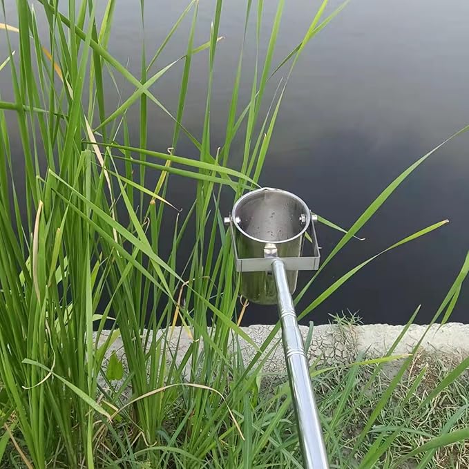 Water Sampler Long Handle Telescopic,Water Sampling Pole with Pendulum Beaker,Device Environmental Water Sampler,for Environmental Monitoring,Water Quali(Size:1000ml,7m(22.9ft),Color:Stainless steel) by Unknown