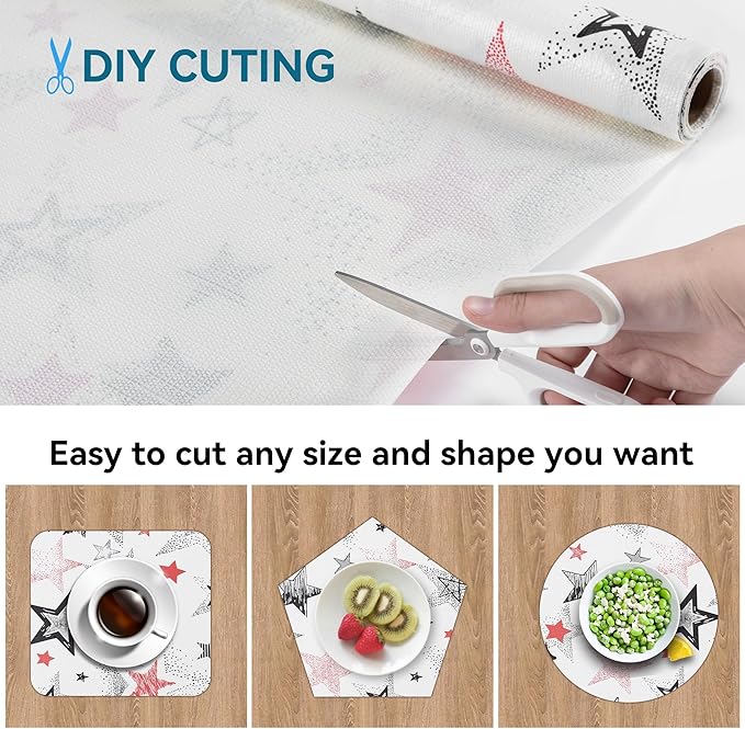 Shelf Liner 18" W x 288" L Non Adhesive Kitchen Drawer Liner, Waterproof Shelf Liner Durable Anti-Slip for Kitchen Cabinets - Image 5