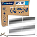 14x30 Inch (Duct Opening) Air Return Vent Cover Decorative – Premium Aluminum AC Vent Cover for Ceiling & Wall, Rustproof Grille, Ideal for Home HVAC Grille, Durable & Easy to Install by ACLAMINAIRE by LAMINAIRE
