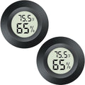 2 Pack Mini Hygrometer Thermometer Gauge Indoor/Outdoor Digital LCD Monitor Humidity Meter for 3D Printers Reptile Terrarium Humidor Jars Fahrenheit/Celsius(℉/℃) by DWEPTU by DWEPTU