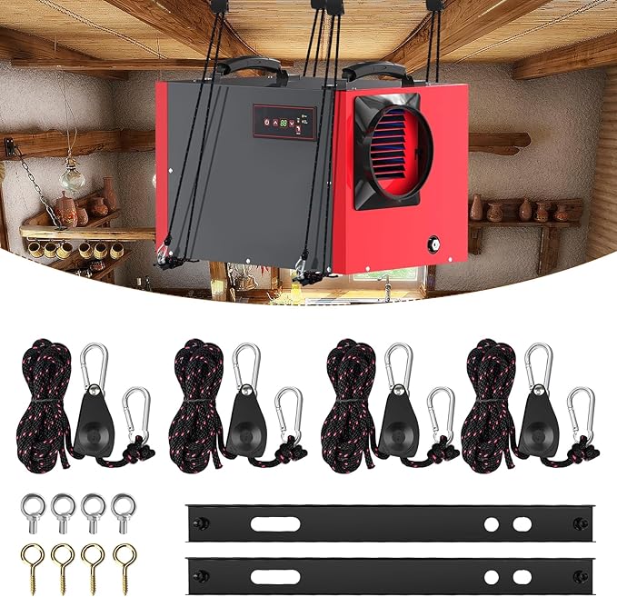 Hanging Kit for Dehumidifiers in Crawl Spaces & Basements | Heavy-Duty Metal Dehumidifier Protection Frame | Anti-Vibration Dehumidifier Hanging Support Accessories to Reduce Noise – Load 300 lbs. by Unknown
