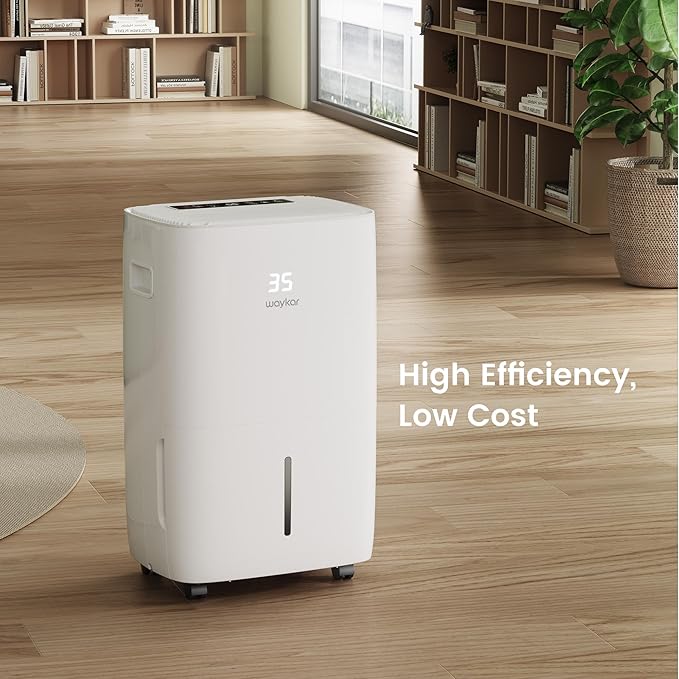 Waykar 130 Pints 6,500 Sq. Ft Dehumidifier with Drain Hose for Commercial and Industrial Large Rooms, Warehouses, Storages, Home, Basements and Bedroom with 2.04 Gal Water Tank - Image 7