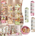 2025 New Cilindro Transparente Para Peluches with Lights, Stuffed Animal Storage Tube, Rotating Toy Storage Tower, Tall Stuffed Animal Storage Tower (Beige-with light, 25.6in) by Unknown