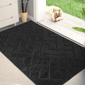 PURRUGS Dirt Trapping Door Mat 32" x 47", Non-Slip Machine Washable Entry Rug, Dog Doormat, Indoor Front Door Mat, Super Absorbent Entryway Rug for Muddy Shoes & Paws, Black by PURRUGS
