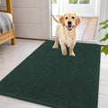 OLANLY Dog Door Mat for Muddy Paws 44x32, Absorbs Moisture and Dirt, Absorbent Non-Slip Washable Doormat, Quick Dry Chenille Mud Mat, Entry Indoor Entryway Carpet for Inside Floor, Blackish Green by OLANLY