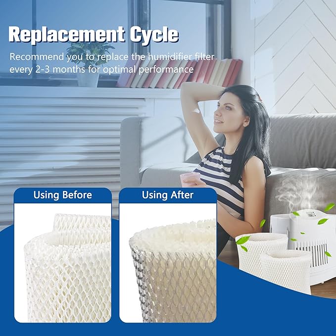Funmit MAF1 Super Humidifier Wick Filter (4 Pack) Replacement for Air-Care MA1200, MA1201, MA0950 and Kenmore 14906, 14410, 14411, 15412, 29979, 29980, 29981, 29982 Humidifiers - Image 6