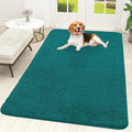 OLANLY Dog Door Mat for Muddy Paws 59x35, Absorbs Moisture and Dirt, Absorbent Non-Slip Washable Doormat, Quick Dry Chenille Mud Mat for Dogs, Entry Indoor Entryway Carpet for Inside Floor, Lake Blue by OLANLY