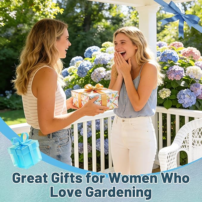 20pcs Small Gardening Tools Gifts for Women Beginners - Garden Hand Tools Set for Indoor Succulent Bonsai Plants Transplanting, Included 39.4" Plant Repotting Mat/Miniature Shovel/Labels, Blue - Image 6