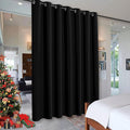 RYB HOME Blackout Curtains Soundproof Energy Saving Insulating Privacy Room Divider Curtains for Patio Sliding Glass Door Living Room Garage Home Theatre Large Window, W 150 x L 84 inches, Black by RYBHOME