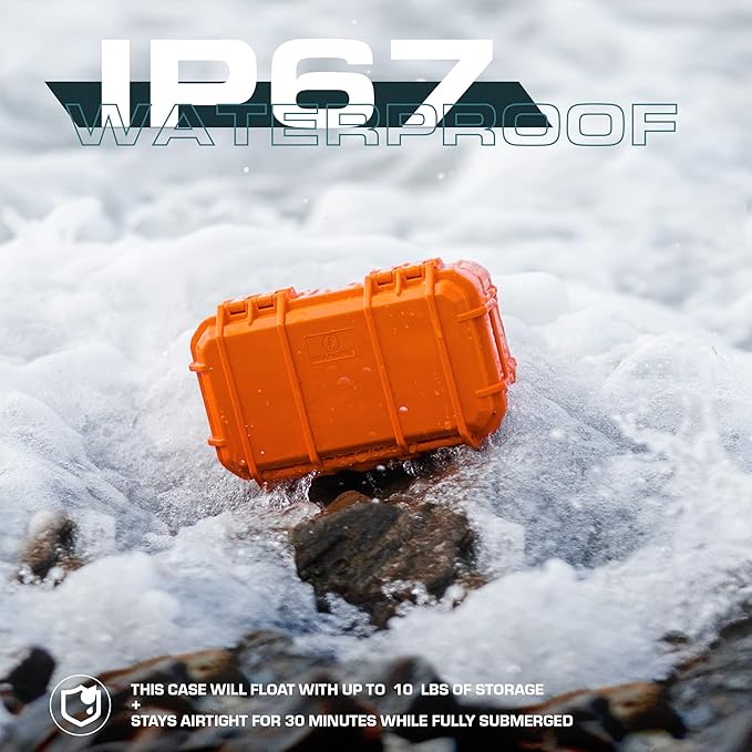 Seahorse 58 Portable Waterproof Dry Box Protective Case - Travel Safe/Mil Spec / IP67 Waterproof/USA Made - for Cameras, Ammunition, Rifle Ammo, Pistols, Smell Proof Box, Kids Toys (Red) (SE58-RD) - Image 2