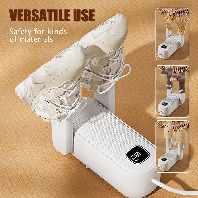 Boot Shoe Dryer - 3-4 Heat Settings, 360° Rapid Drying, Auto Shut-Off & Timer for Sneakers, Work Boots, Gloves - Image 6