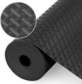 Shelf Liners, Non-Adhesive Drawer Liner, Waterproof & Oil-Proof Kitchen Cabinet Cupboard Liner Plastic EVA Material BPA Free Fridge Liner Mats Paper Protector for Shelves (Black/12in x 120in) by Origuuds