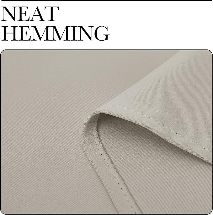 NICETOWN Room Darkening Curtains for Bedroom, Natural Thermal Insulated Drapes 72 inches Long for Office, Loft, Guestroom (1 Panel, 70" Wide per Panel) - Image 6