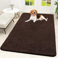 OLANLY Dog Door Mat for Muddy Paws 59x35, Absorbs Moisture and Dirt, Absorbent Non-Slip Washable Doormat, Quick Dry Chenille Mud Mat for Dogs, Entry Indoor Entryway Carpet for Inside Floor, Brown by OLANLY