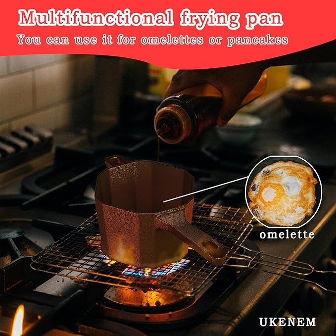 Wood Stove Steamer & Humidifier + Mini Sauce Pan Set with Accessories – Dual-Layer Simmer Pot, Butter Melter & Grill Tools for Fireplace, BBQ & Campfire Cooking - Image 9