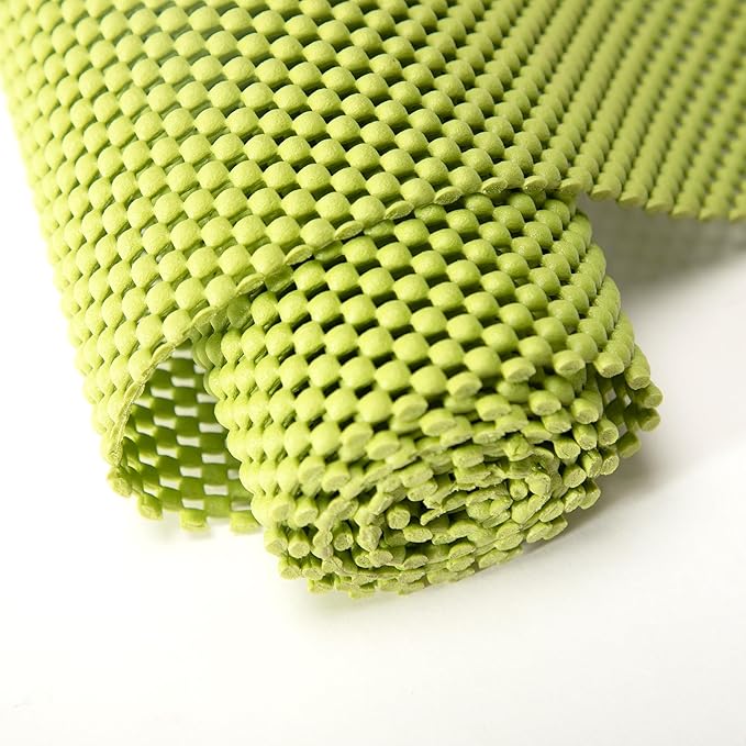 Shelf Liners for Cabinets-Drawer Liner Cabinet Liners for Shelves Kitchen,Non-Adhesive,Non-Slip,Green,12 x 48 inch by vortiara