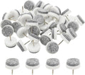 PATIKIL 22 mm Nail-on Felt Pads, 72 Pcs Round Felt Furniture Sliders Pads Heavy Duty Floor Protectors for Wooden Chair Sofa Cabinet Table Leg Feet Hardwood Floors, White by PATIKIL