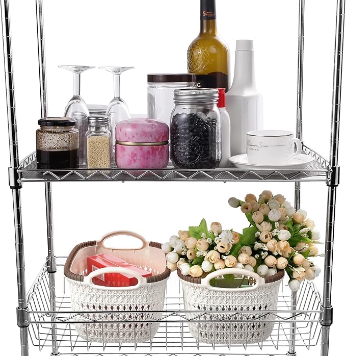 Wire Shelf Liner 14x197'' Clear Shelf Liner Kitchen,Cabinets,Drawer Liner, Cupboard, Under Sink, Pantry,Non-Adhesive Liner,Stain-Proof Shelf,1.2mm Thicken/Waterproof/Anti-Slip Liners - Image 2