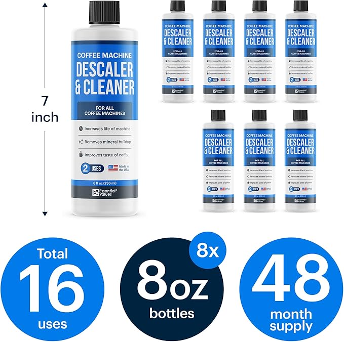 Descaling Solution (16 Uses) Coffee Machine Descaler Cleaner | Compatible with Breville Keurig Nespresso Delonghi & More | Liquid To Descale Automatic Coffee Makers & Espresso Machines - Image 3