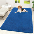 OLANLY Dog Door Mat for Muddy Paws 59x35, Absorbs Moisture and Dirt, Absorbent Non-Slip Washable Doormat, Quick Dry Chenille Mud Mat, Entry Indoor Entryway Carpet for Inside Floor, Deep Navy Blue by OLANLY