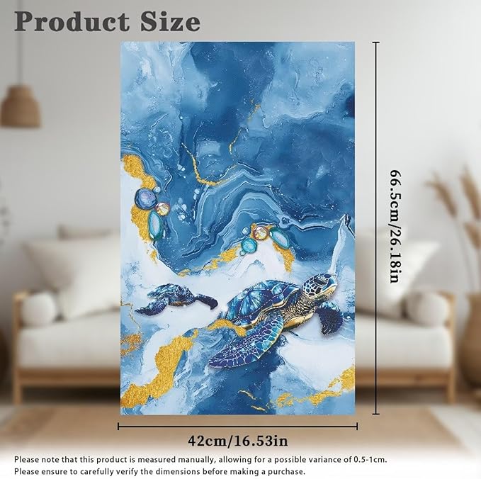 Marble Turtle Recliner Headrest Cover for Sofa Fabric Recliner Headrest Protector Washable Couch Slipcover Washable Chair Covers for Home Office Sofa Chair Decoration - Image 7