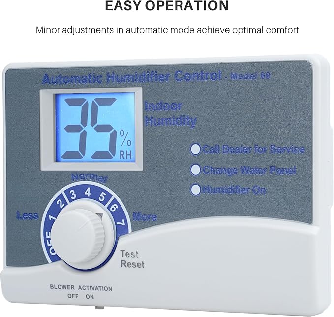 60 Whole House Humidifier Control Humidistat with Outdoor Temperature Sensor, Compatible with 400, 500, 600, 700, Automatic Digital Whole House Humidifiers, 24VAC - Image 5
