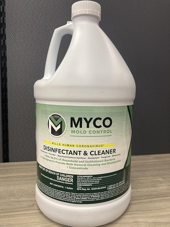 Myco Mold Control Concentrate – EPA-Registered Hospital Grade Disinfectant & Cleaner, Quat Formula for Mold Remediation & Bacteria Control, Commercial & Residential Use, 4 Gallon - Image 7