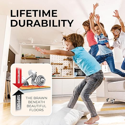 QuietWalk LV 100 Sq Ft Underlayment for Luxury Vinyl, Laminate & Engineered Wood Flooring, Made in USA, Sound Reduction & Moisture Barrier - Image 19