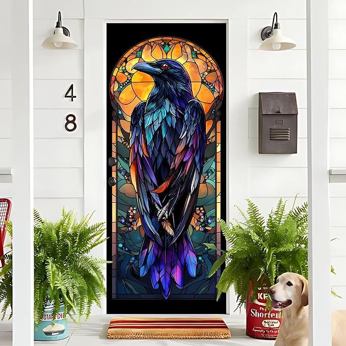 3D Door Stickers, Peel and Stick Vinyl Wallpaper, Self-Adhesive Mural Door Cover for Home Decor 30.3" W x 78.7" H - Image 4