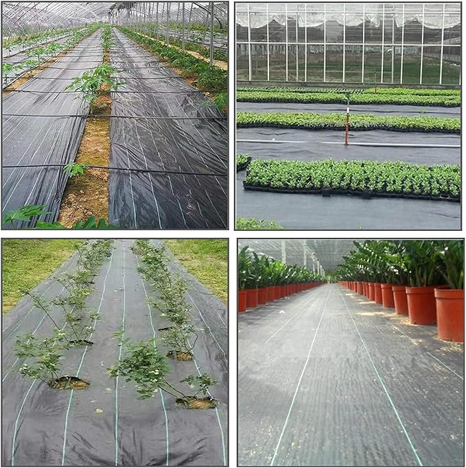 Weed Barrier Fabric Planting Cover - 4 x 150 FT Heavy Duty Landscape Fabric Ground Cover Block for Outdoor Planting - Image 7