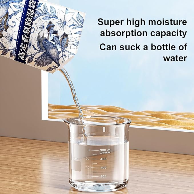 Moisture Absorber Bags for Closet, 230ml, 10/20 Pack, Hanging Dehumidification Bag for Bathroom and Basement (Ordinary, Deodorize) - Image 4