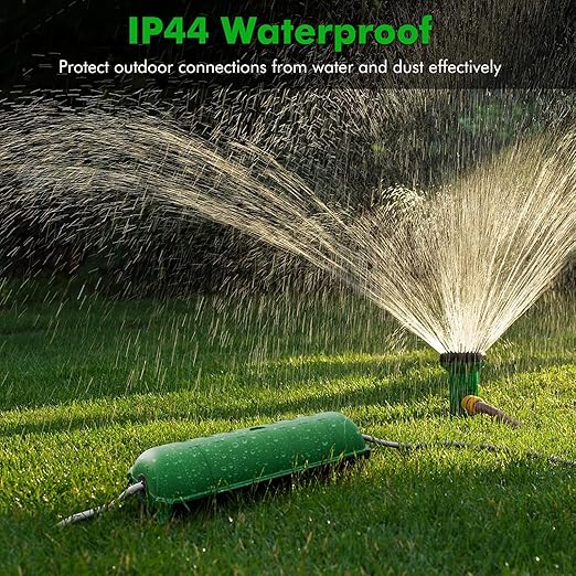 2 Pack of IP44 Outdoor Waterproof Box by Restmo, Weatherproof Extension Cord Cover, Safety Connection Seal for Outdoor Outlet, Electrical Plug, Holiday Decorations, LED Strip Light, Power Tool, Green - Image 4