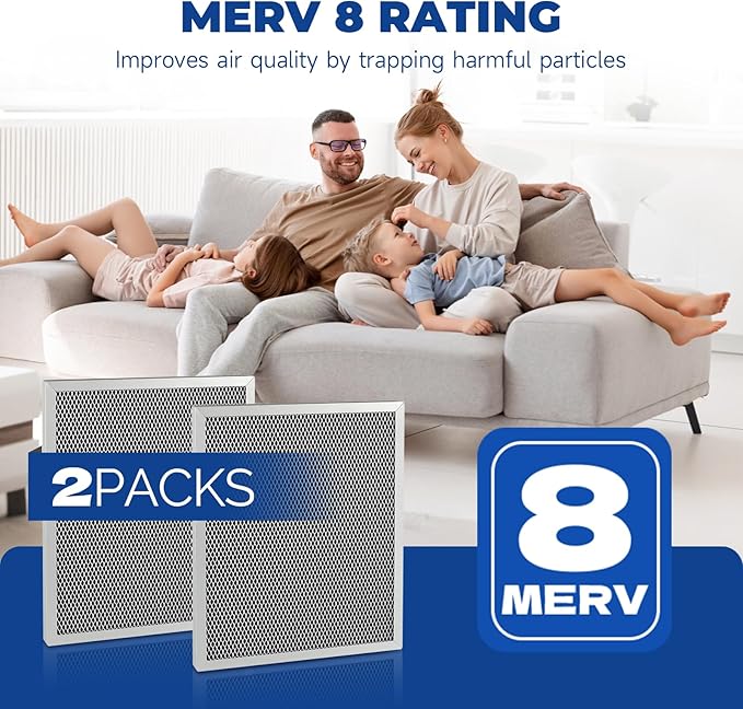 2-Packs 5443 Washable MERV 8 Dehumidifier Filter 10x12x1 Compatible with AprilAire Whole-House Models1830 1850 1852 and Ventilation Models 8191 8192 Replacement Filter - Image 6