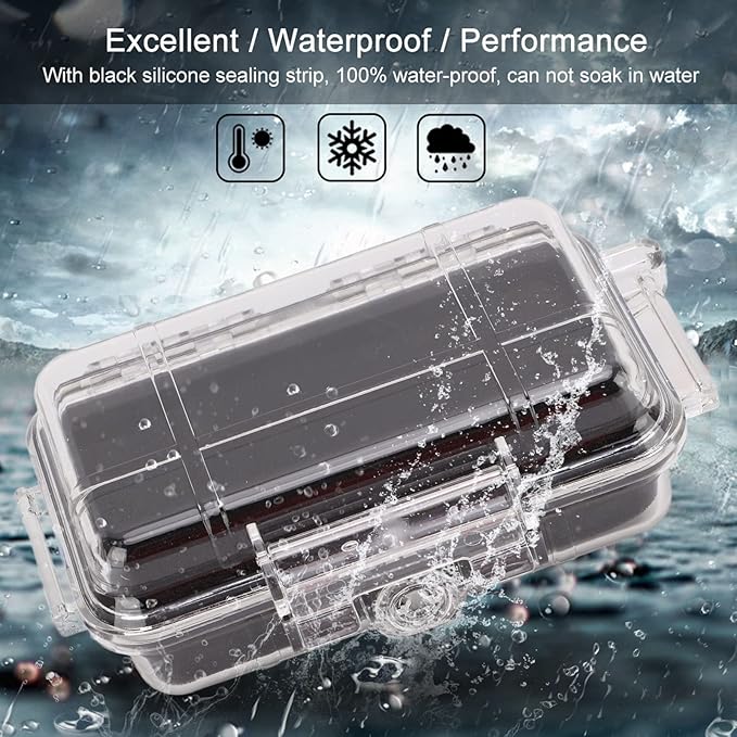flexman Shockproof Container Box, Waterproof Airtight Transparent Storage Box with Shock Absorption Liner, Survivor Dry Case for Camping, Hunting, Hiking - Image 2