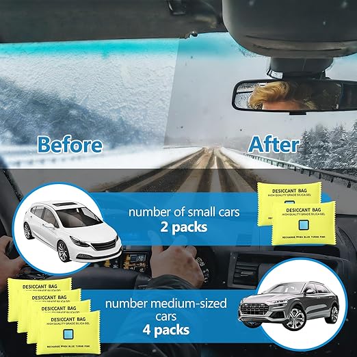 15 Pack 200 g Rechargeable Desiccant Packs Silica Gel Desiccant Moisture Absorbing Bag for Storage Reusable Car Dehumidifier Bag Bin Indicating Silica Gel Packet for Home (6 x 3.5 Inches) - Image 6