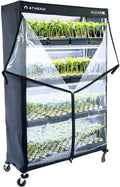 Athena Culture VPDome Indoor Greenhouse for Seed Starting, Plant Propagation & Cloning | Durable Fabric Humidity Dome for 48x72x18 Wire Rack (Rack Not Included) by Athena