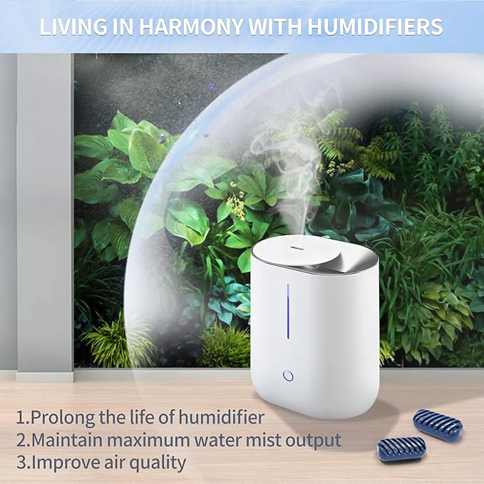 [Enhance] 20-Pack Demineralization Cartridge for Humidifier Compatible with HoMedics Total-Comfort Ultrasonic Humidifier Demineralizer Tablets Filter Replacement for Water Decalcification, Remove Odor - Image 6