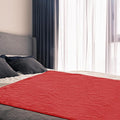 1 Pcs Couples Waterproof Mat Lover Reusable Stainproof Blanket Quiet Easy Use Mattress Protector for Adult Multi Functional Bed Sheet Couple Pleasure Comfort (80 x 80 in,Red) by Fanfanwin