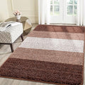Smiry Dog Door Mat for Muddy Paws, Absorbs Moisture and Dirt, Low-Profile Entryway Mat with Non-Slip Backing, Entry Indoor Outdoor Doormat for Inside Floor (71x47 Inches, Brown, Striped) by Smiry